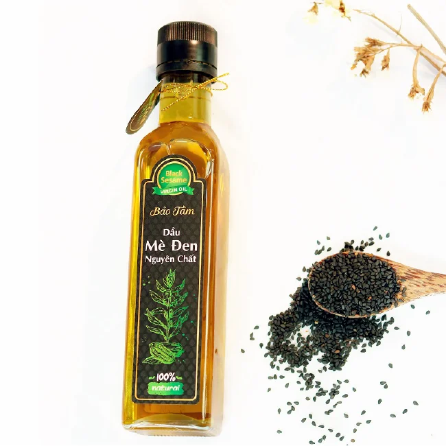 BEST PRICE! Black Saseme virgin oil 250ml- 100% natural and health food made in Vietnam