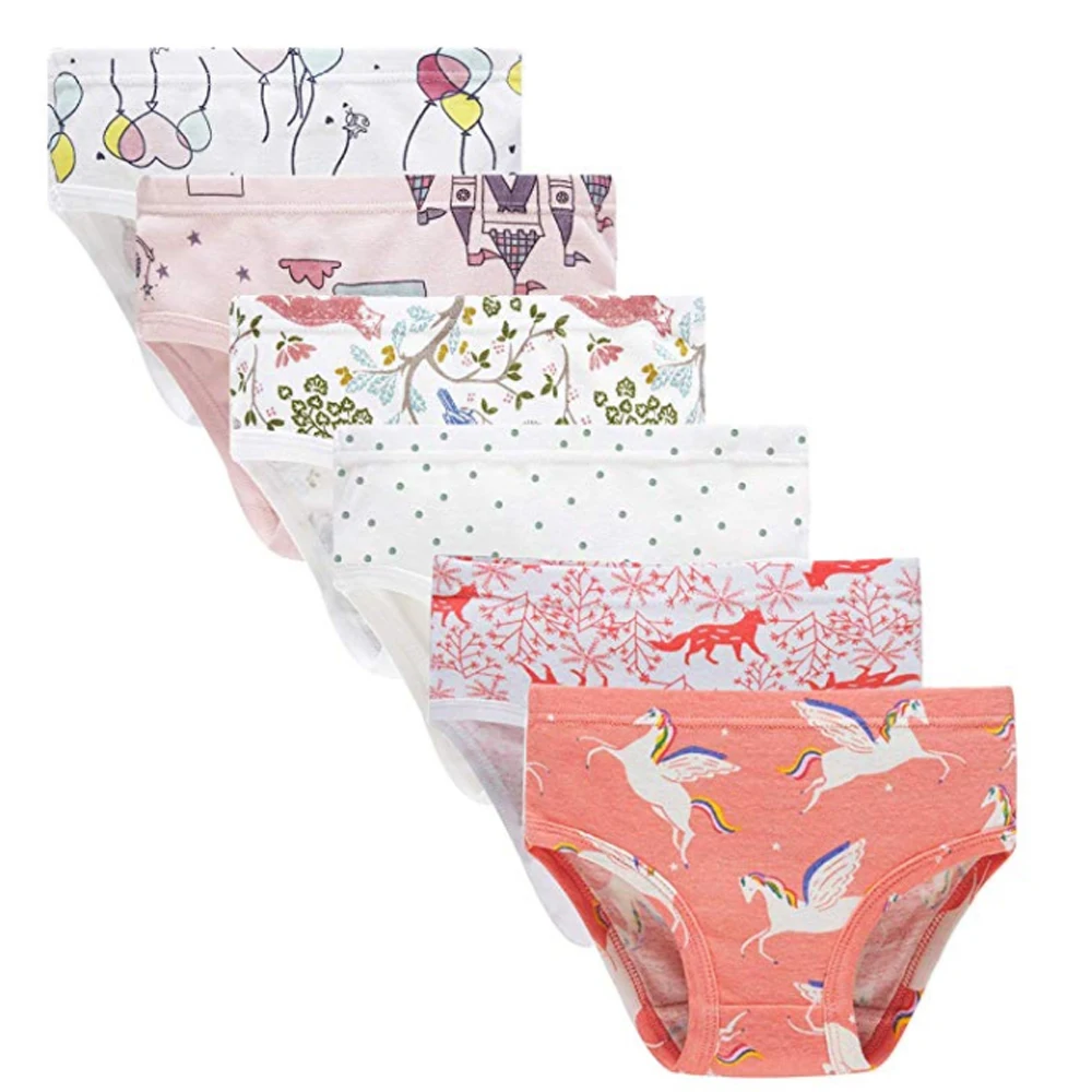 Стринги для девочек От 2 до 8 лет детские размеры стринги Нижнее белье упаковке детское
