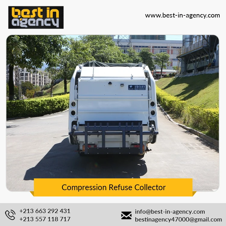 
Automatic/ Manual Control Mode 0.66 m3 Hopper Volume Compression Refuse Collector Garbage Truck 