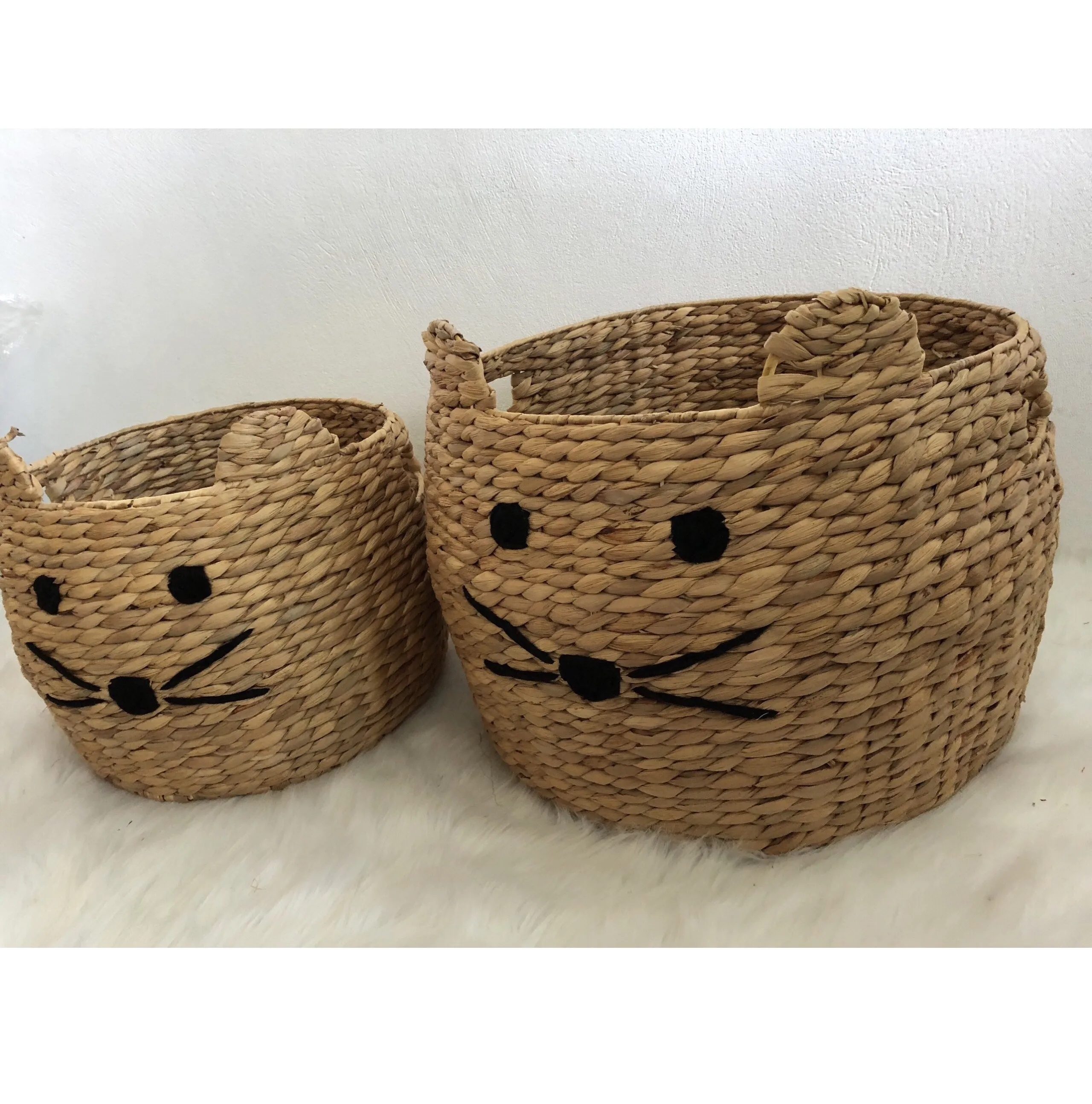Best Selling Animal Basket For Kid - Natural Water Hyacinth Basket For Kids room, Laundry, Home Decoration - OEM ODM