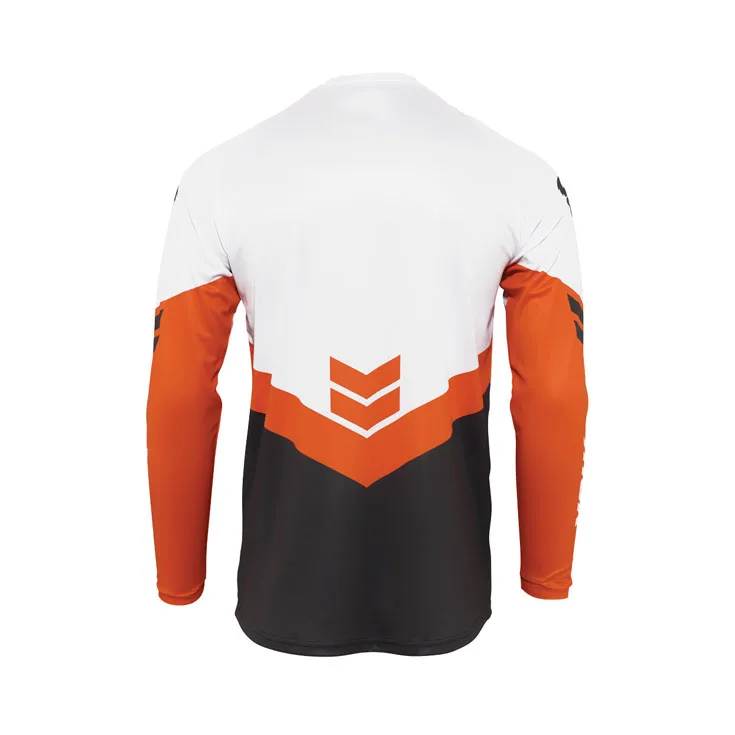 Top Selling Sublimation Printing White/ Orange/ Black Motocross Set Off-Road Motocross Clothing Racing Gear