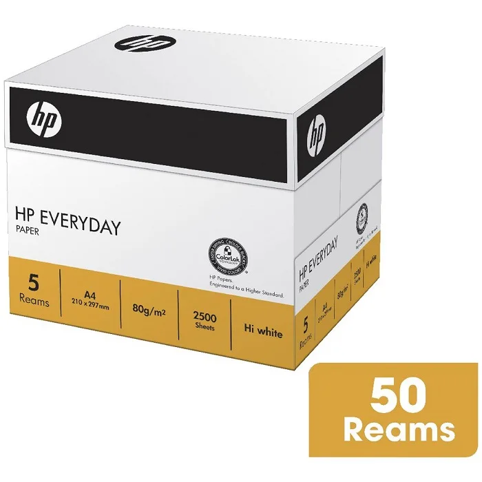 Hot sale double A4 copier/copy paper 80 gsm 70 gsm printer ream paper a4 supplier