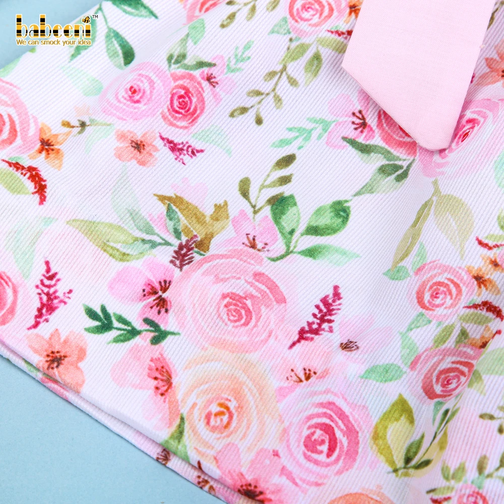 Красивое платье для маленьких девочек с принтом в виде цветка персикового на заказ оптовая продажа платьев ручной работы от производителя-BB2373