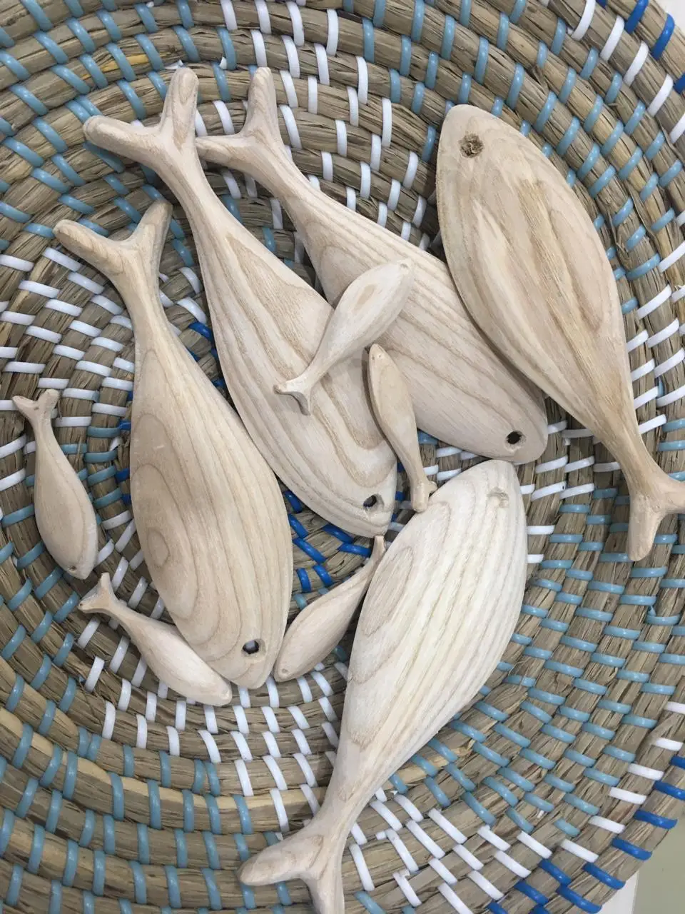 Обучающие игрушки деревянные рыба декоративные