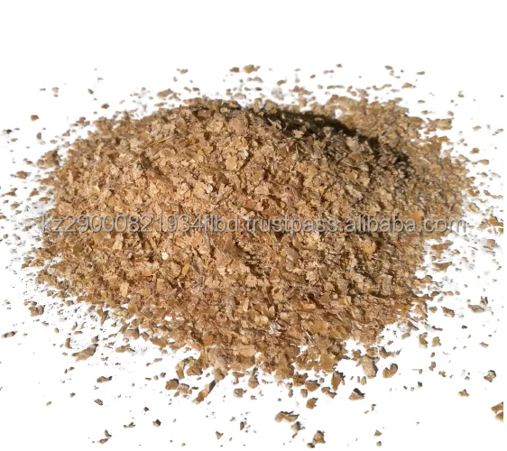 Natural wheat bran pellets
