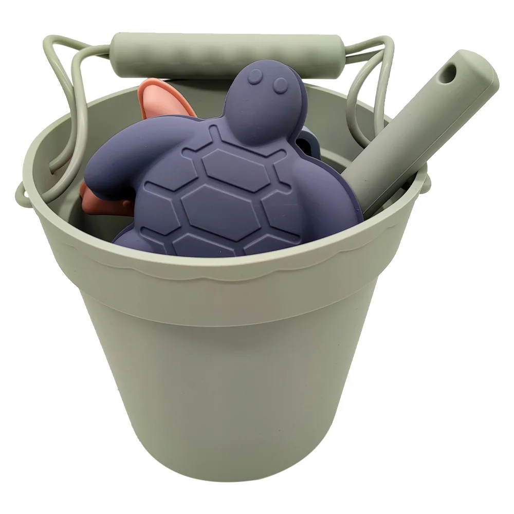 Летние популярные уличные портативные Экологичные детские 100% без бисфенола А пищевые силиконовые пляжные игрушки