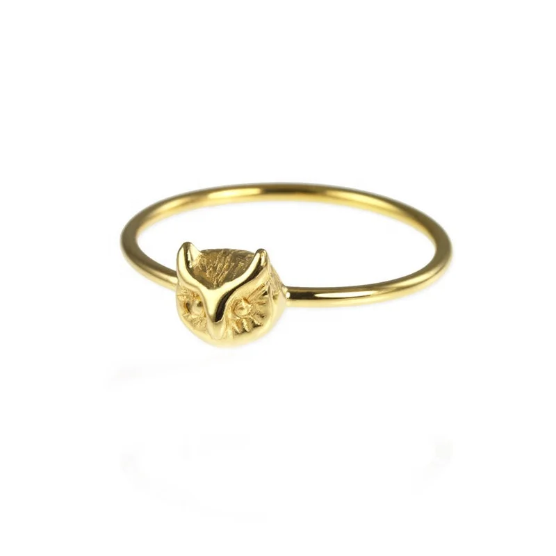 HYH new fashion silver owl ring for men