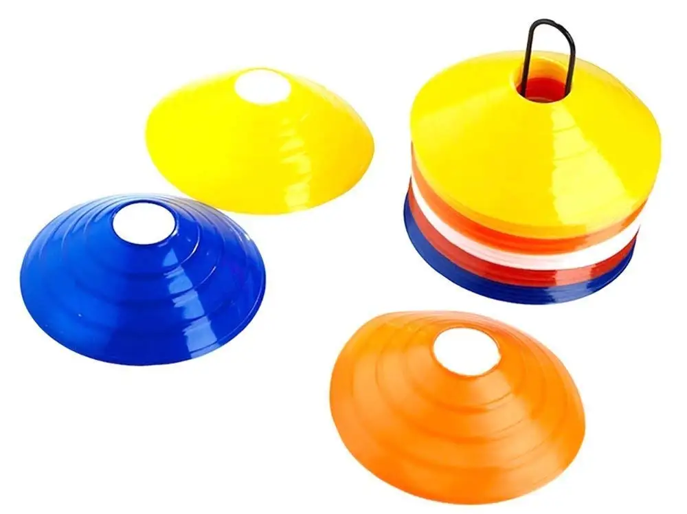 Speed Agility Saucer Cone Training Equipment For Field Training Soft Soccer Cone Flexible Plastic Saucer Cone For Track & Field