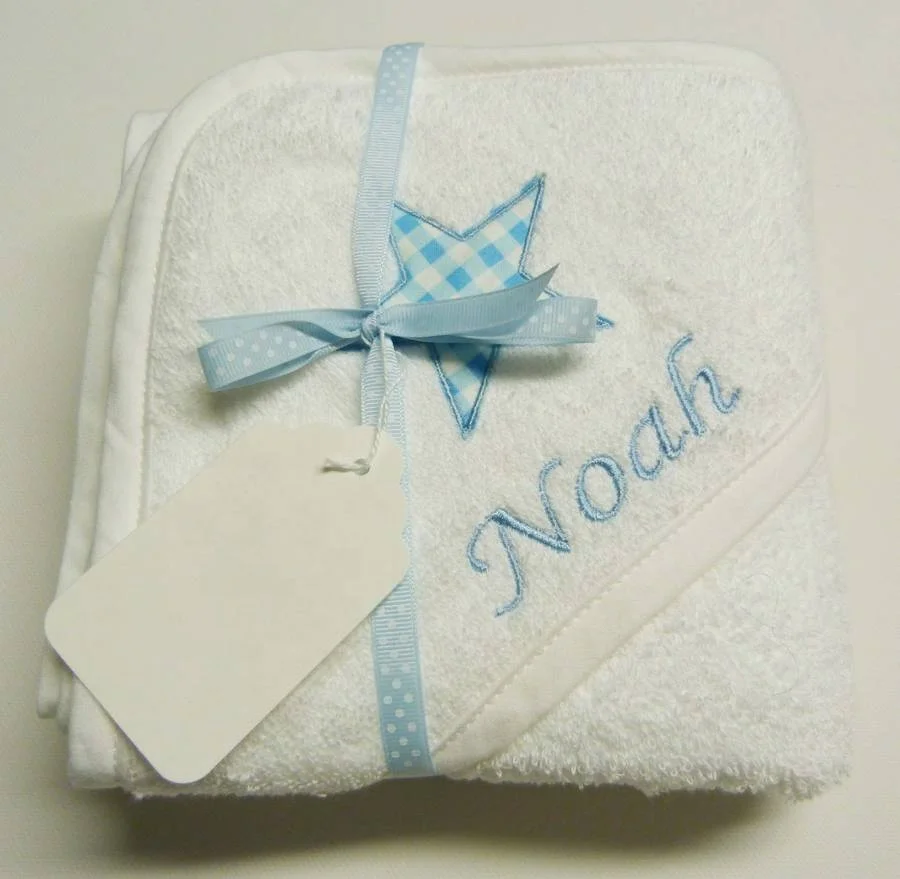 China supplier 100% organic Cotton and Embroidered Pattern baby bath towel baby hooded beach towel high quality