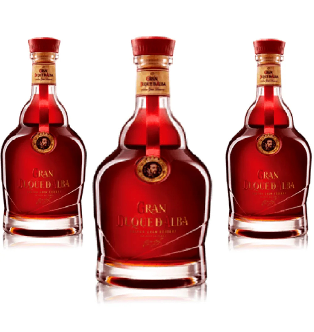 Gran Duque De Alba Perfect Gift Pack for Celebration Party Gathering 12 Years Oak Cask Wines Spirits Brandy