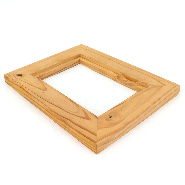High Quality Varnishing Coating Smooth Wood Touch Feel Customize Craft Solid Wood Wooden Photo Picture Frame