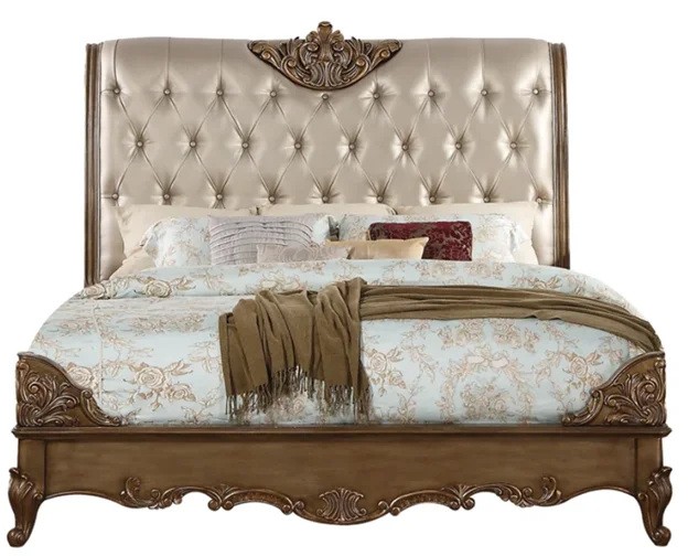 Luxury European Master Bedroom Ebony Color 1.5 1.8m Double Bed Solid Wood Height Box Bed Solid Wood Bed Frame