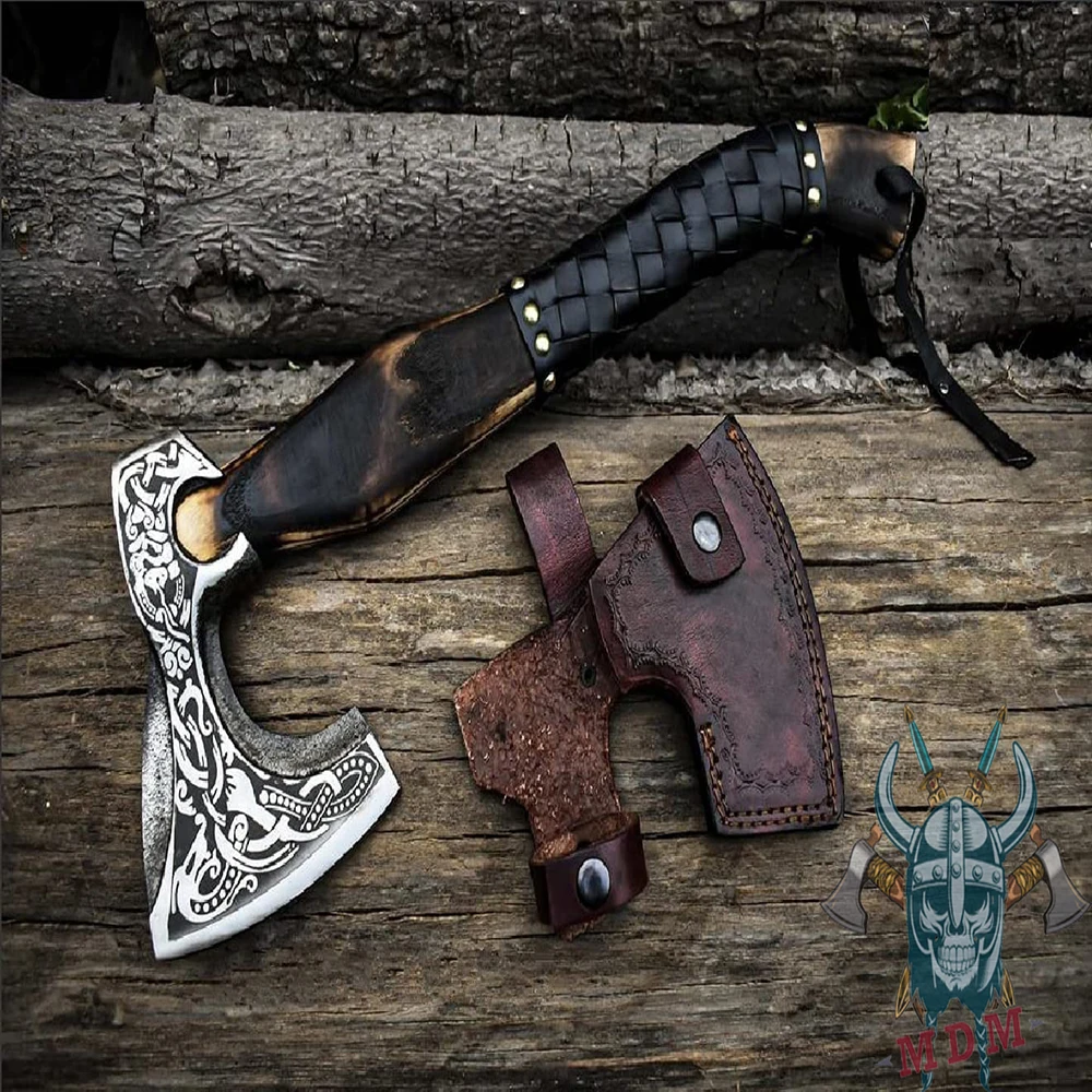 Axe-оптовая продажа ручной работы охотничий топор 18 дюймов углеродистая сталь/Викинг/Ручная ковка/Кемпинг/Тактический/углеродистая сталь топор-м-65