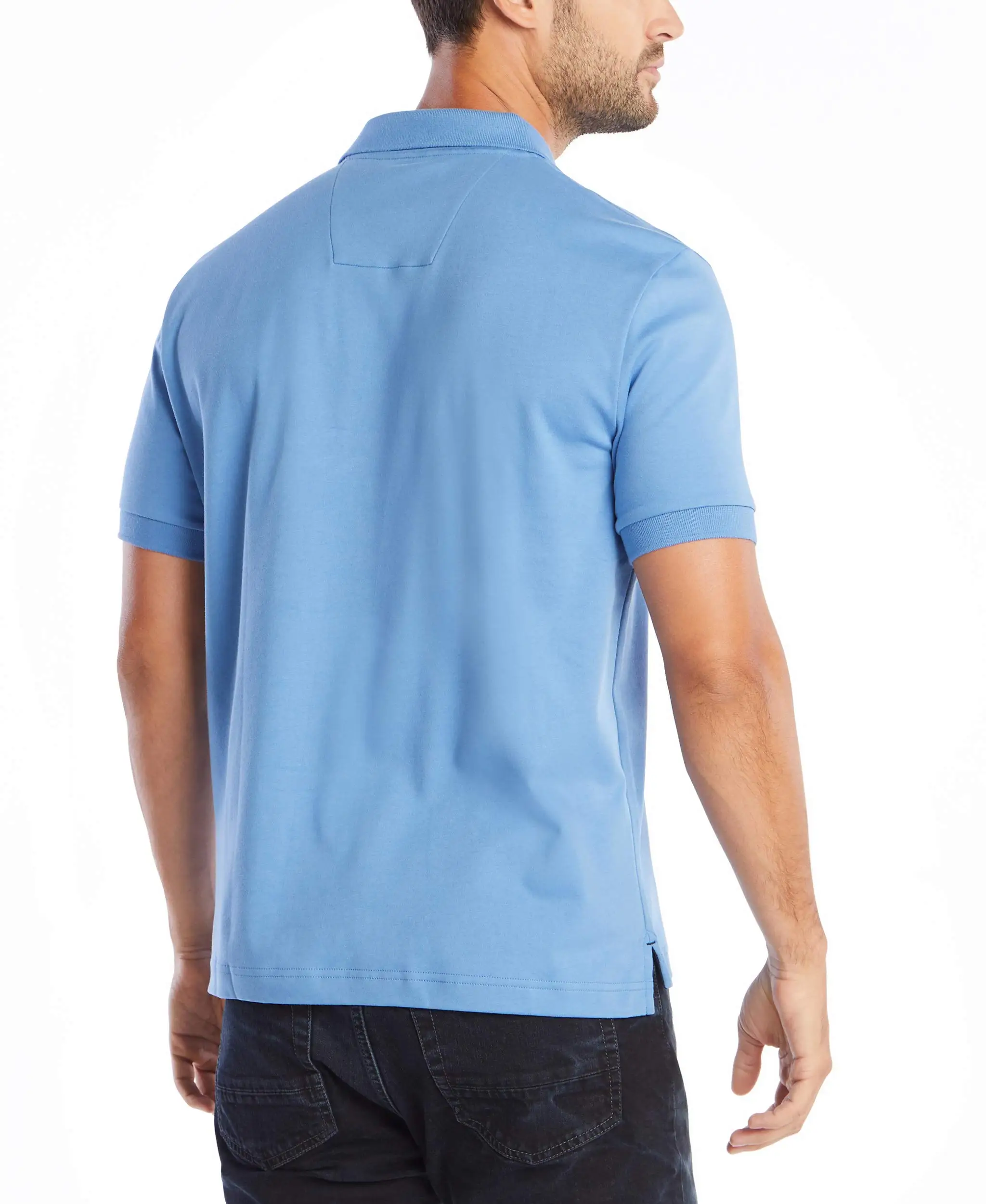 Мужская классическая рубашка-поло с коротким рукавом