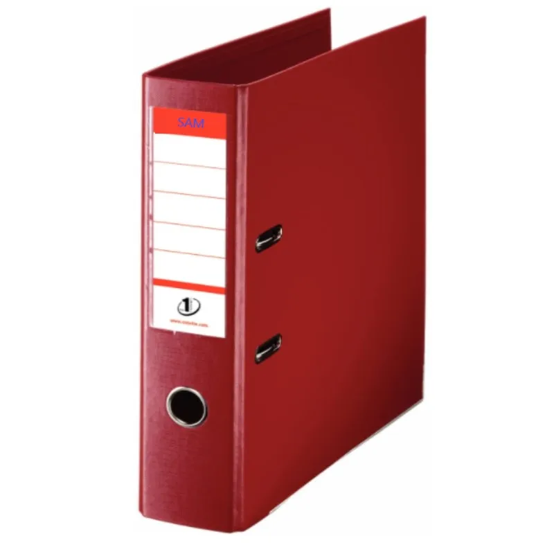 White A4 80 mm spine Pack 3 Plastic Lever Arch File