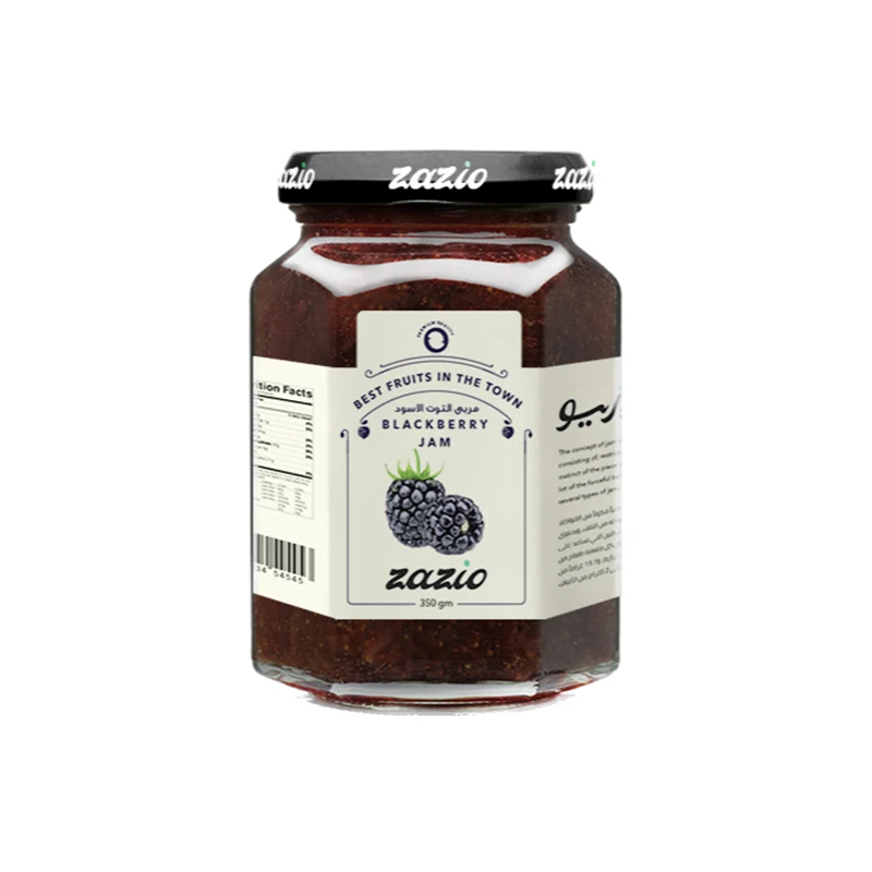 Zazio Blackberry Hexagonal Jam 340g Factory Bulk Seasonings and Condiments Jam