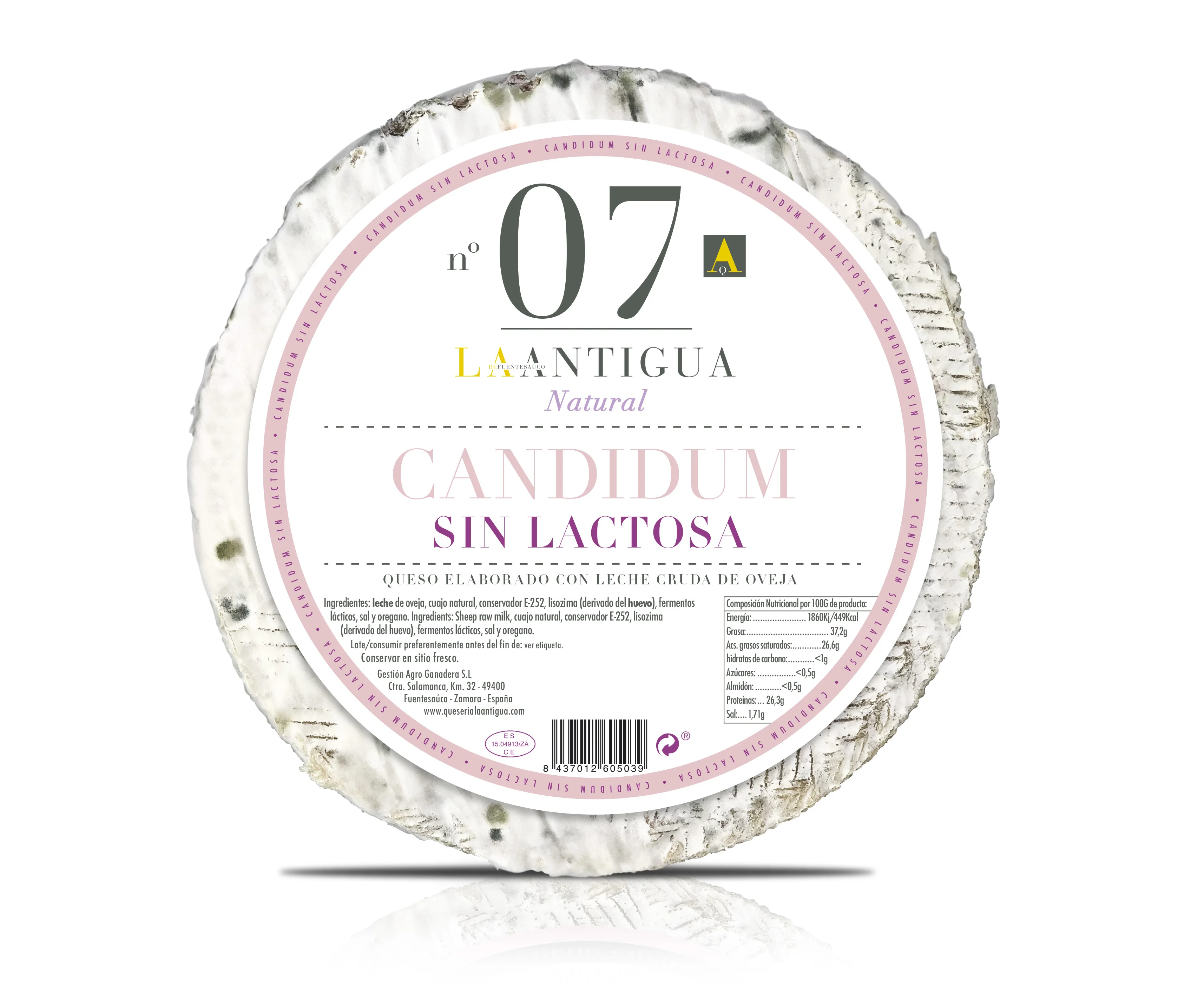 Сушеный сыр без лактозы La Антигуа кандидум