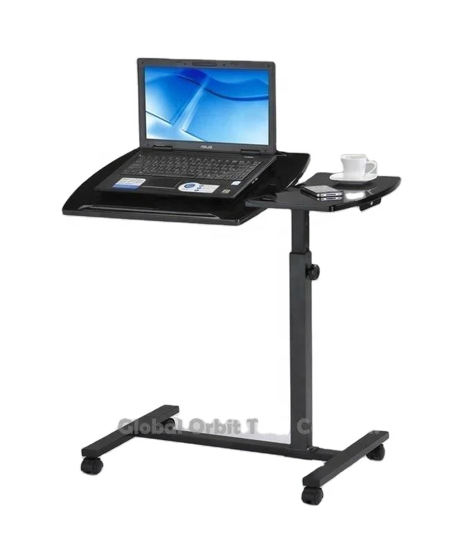 Office Furniture Over Bed Table Wooden Adjustable Laptop Bed Table