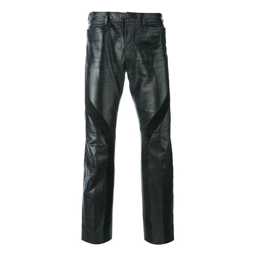 Бриджи мужские кожаные эластичные на колено удобные для верховой езды