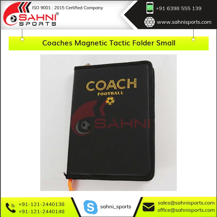 High Quality Small Coaches Magnetic Tactic Folder for Soccer, Football, Basketball and Other Different Sports