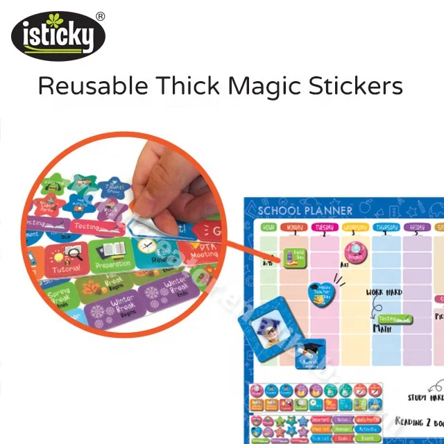 
Custom School Planner Removable Wall Sticker for Kids 