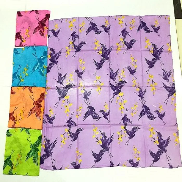 100 percent Tebi Printed Silk Scarves and scarf