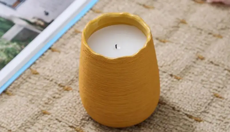 INS morandi solid brushed matte ceramic candle jar empty DIY pottery and porcelain candle container jar