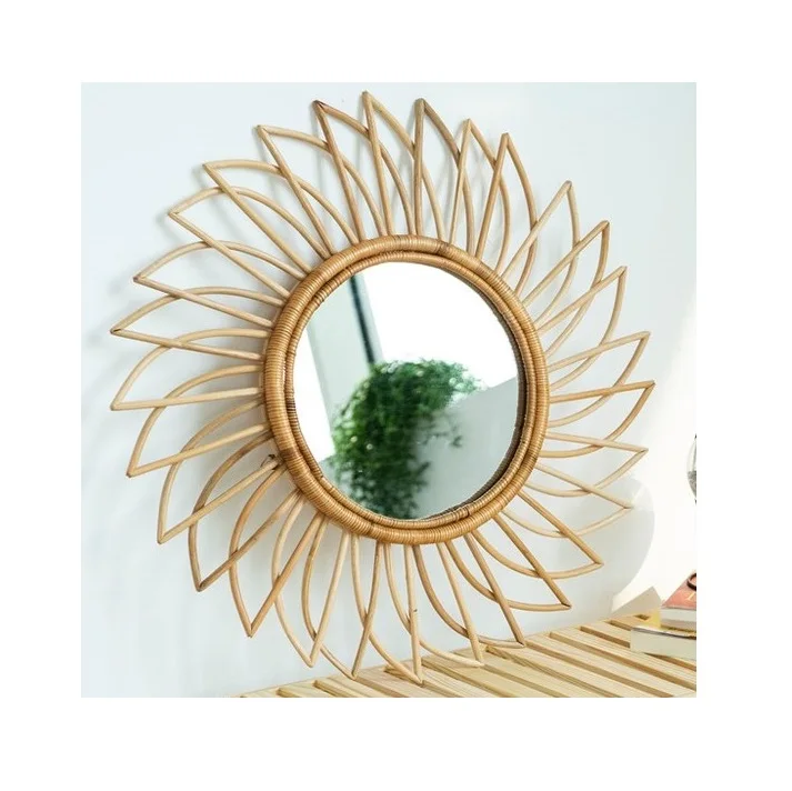 Eco-Friendly Natural Rattan Mirror/ Bamboo Mirror For Home Decoration High Quality Made In Vietnam