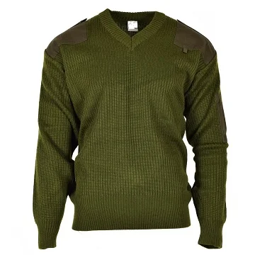 Navy Blue Olive Green Pullover Winter Security Guard Uniform Sweater from India
