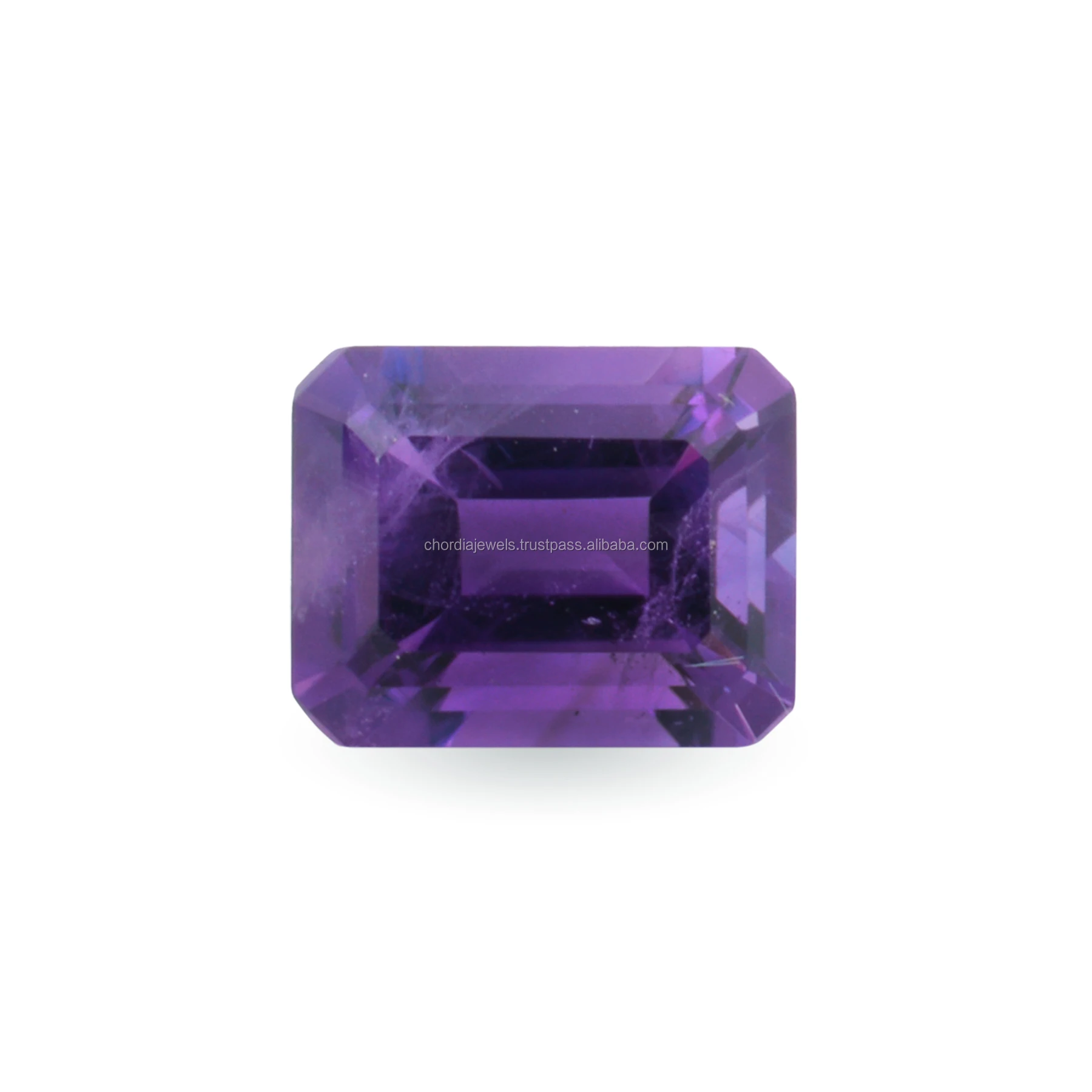 5x3mm-10x8mm High Quality Natural Purple African Amethyst Octagon Emerald Cut Faceted Loose Gemstone