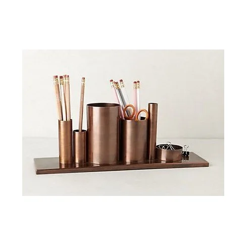 Amazon best seller copper Tube Vase Creative Living Room Home Decoration Flower Vase copper Vase from Indian supplier