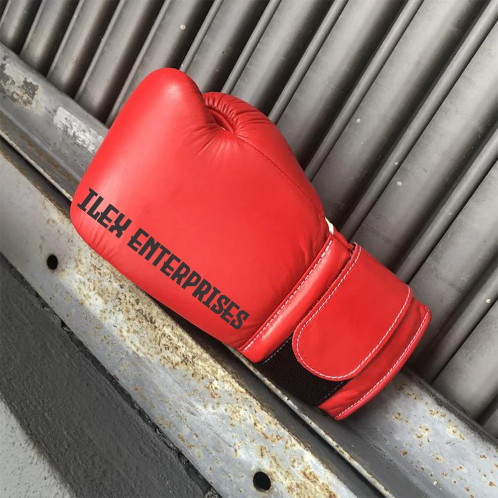Натуральная кожа 100% натуральная Профессиональная Изготовленная на заказ логос красная oem (изготовитель комплектного оборудования) высоко-качественная боксерские перчатки обучение с застежкой-липучкой