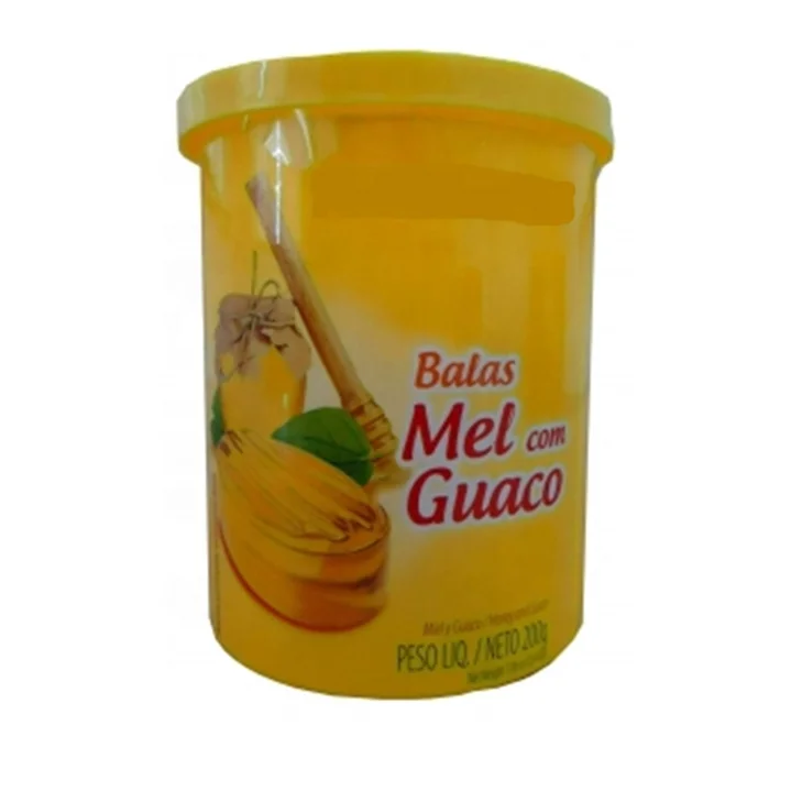 Wholesale Custom High Quality Sweet Ice Cream Shape Lollipop Hard Honey with Guaco Candy Jar For Kids