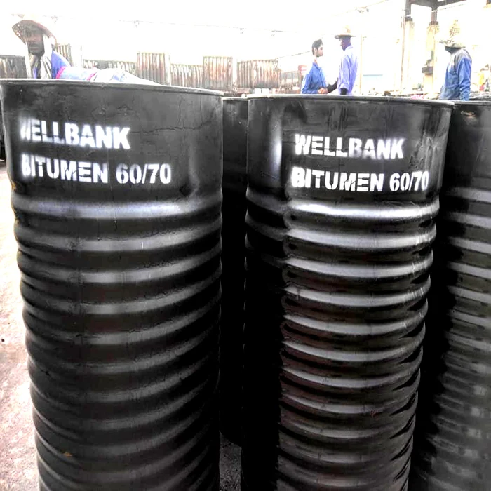 High Quality Bitumen 60 70 packed in new steel drums