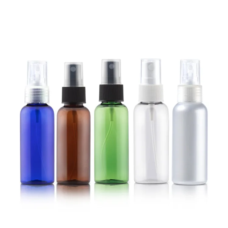 
European Warehouse Ready to Ship Amber Blue Clear White Pet Plastic Perfume Atomizer Spray Bottle 
