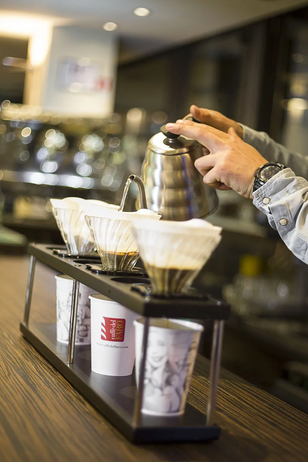 Espresso Italiano Caffe del Faro professional wholesale roasted coffee 250 gr. ground blend