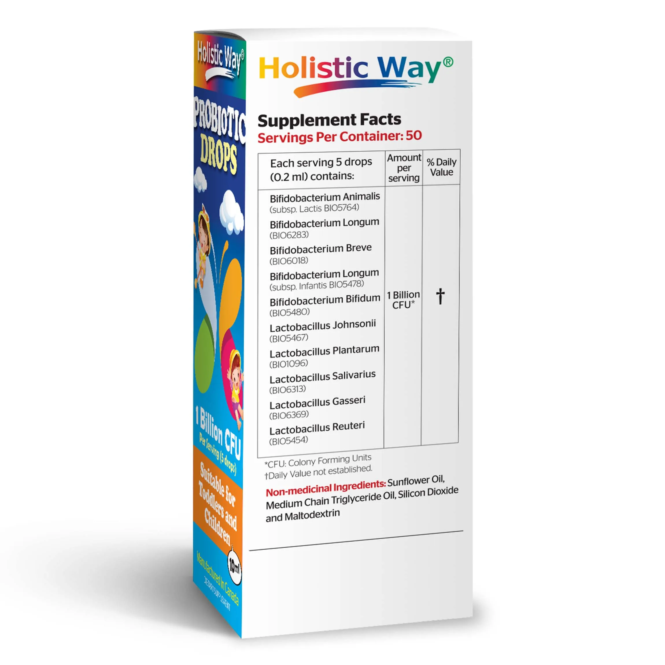 
Promote Digestion Holistic Way Probiotic Drops (10ml) Suitable Dietary Supplement Toddlers And Children 