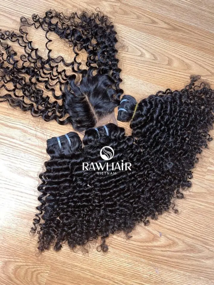 Высококачественные супер двойные вьющиеся волосы для наращивания от лучшего поставщика из Вьетнама