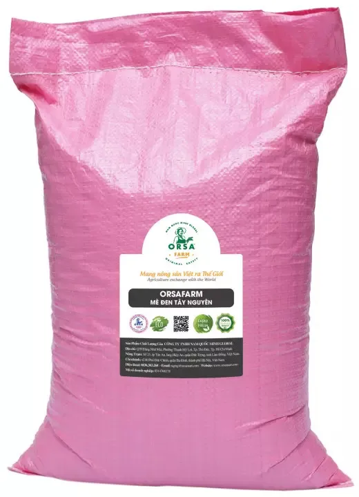 OrSaFarm Natural Black Sesame 100% High Quality Roasted black sesame 1kg/pack for sale made in Viet Nam