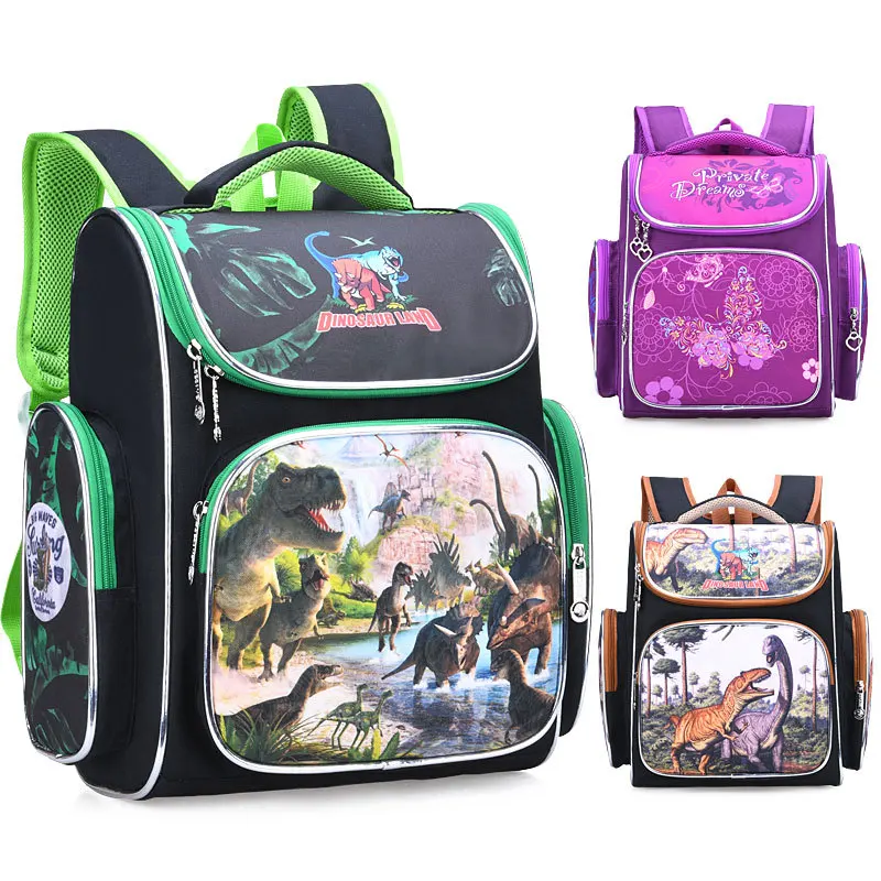 Kids Backpack Girls and Boys Classic School Backpack Light Weight Multi-pocket Backpack for School Cute Cartoon Print Bookbag