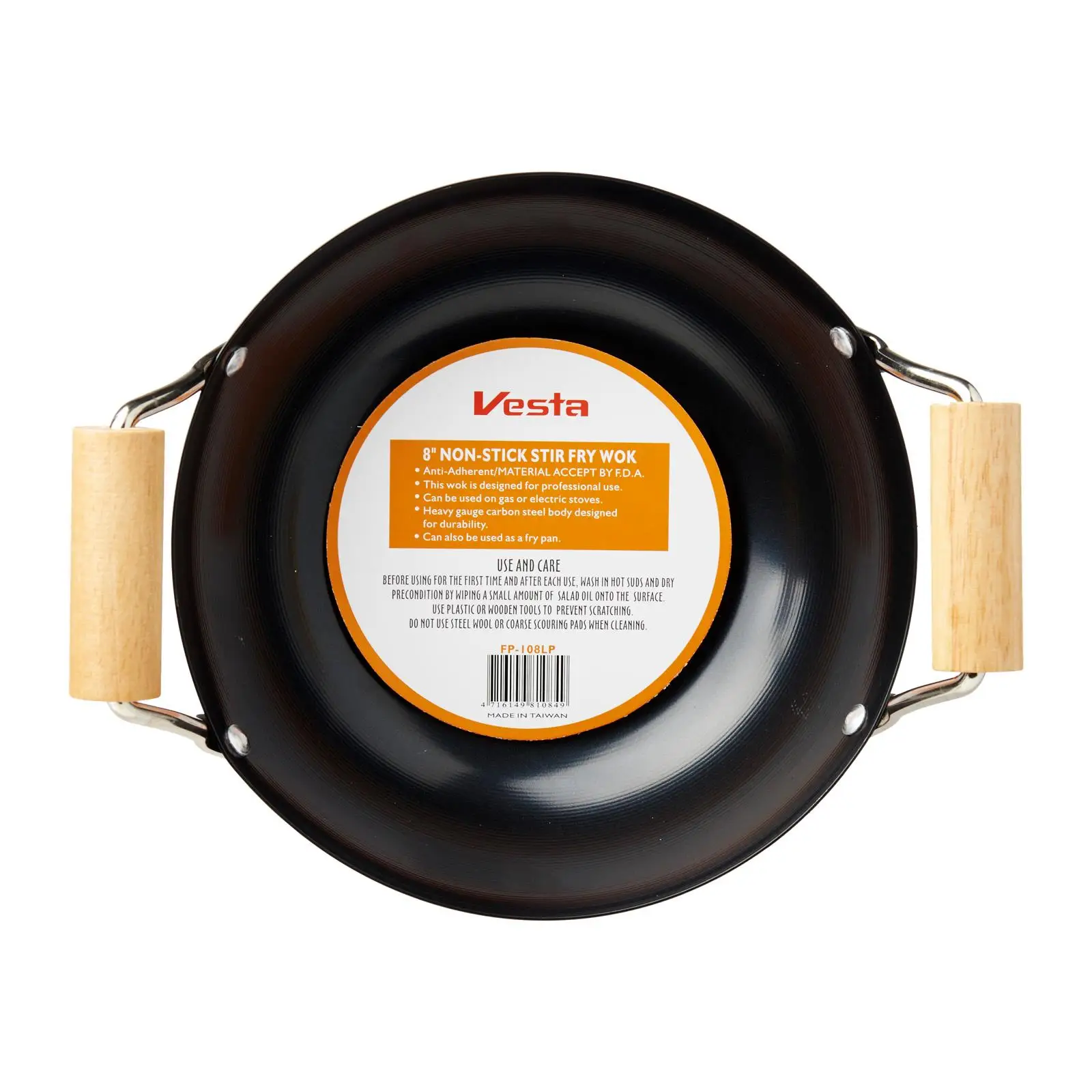 Устойчивый к коррозии стальной двойной ручки D20Cm ВОК из Тайваня Китай использовать на газовой или электрической плите