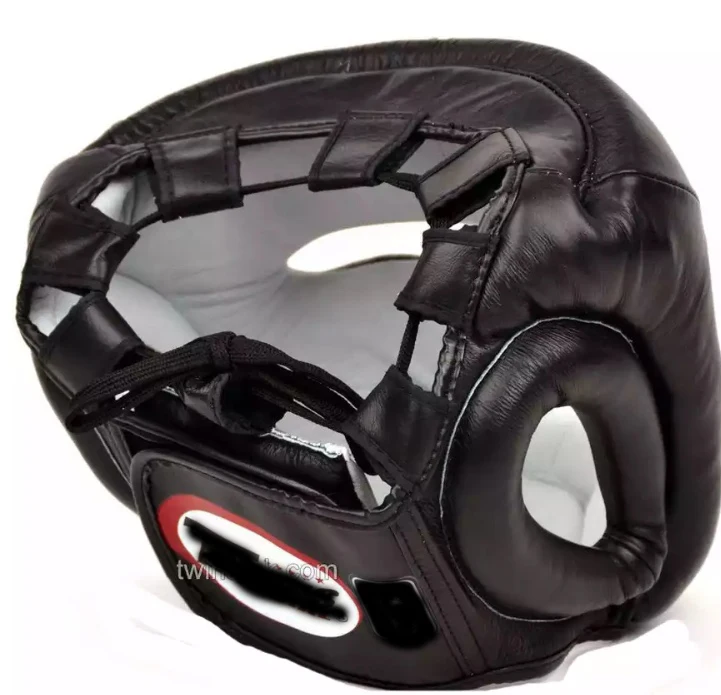
head guard 100% leather good quality boxing equipment custom logo boxing head guard 