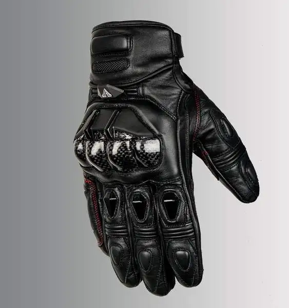 Custom made leather driving gloves Motorcycle Gloves Protection Carbon Knuckles Racing motorbike Riding Touch Screen Glove