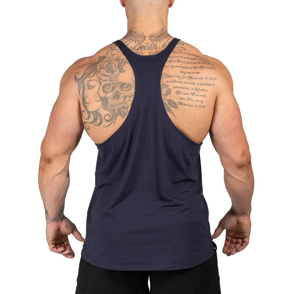  Оптовая продажа от производителя новый дизайн 2021 хлопок удобные мужские майки без рукавов майка для фитнеса бодибилдинга тренировок тренажерного зала жилет