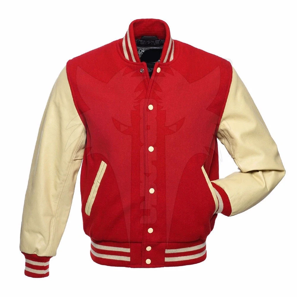 Бейсбольная куртка для мужчин, с логотипом на заказ, с шерстяными и кожаными рукавами, в американском стиле, оптовая продажа, Lettermen jacket