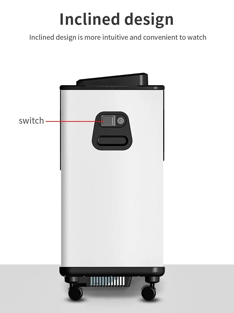 10L Multifunctional Medical Oxygen Concentrator, 93% Purity, Large Stable Flow, 24 Hours Nonstop, HD Big Screen