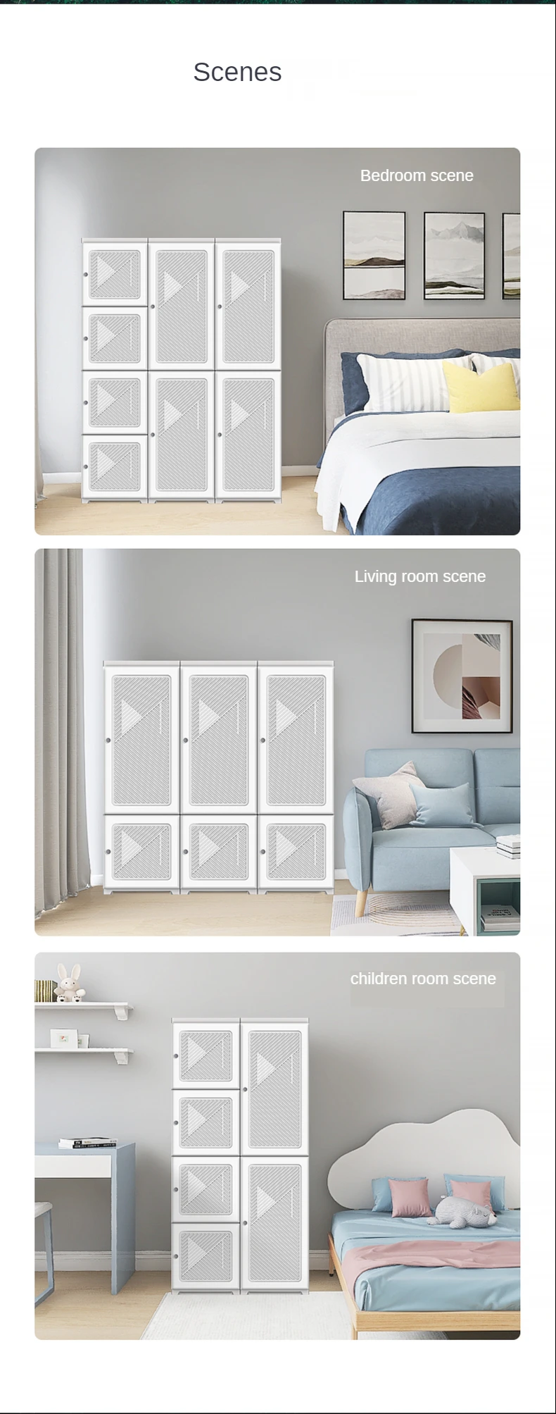  Складной шкаф Smart-Furn в сборе пластиковый портативный модульный для спальни складной куб детский хранения