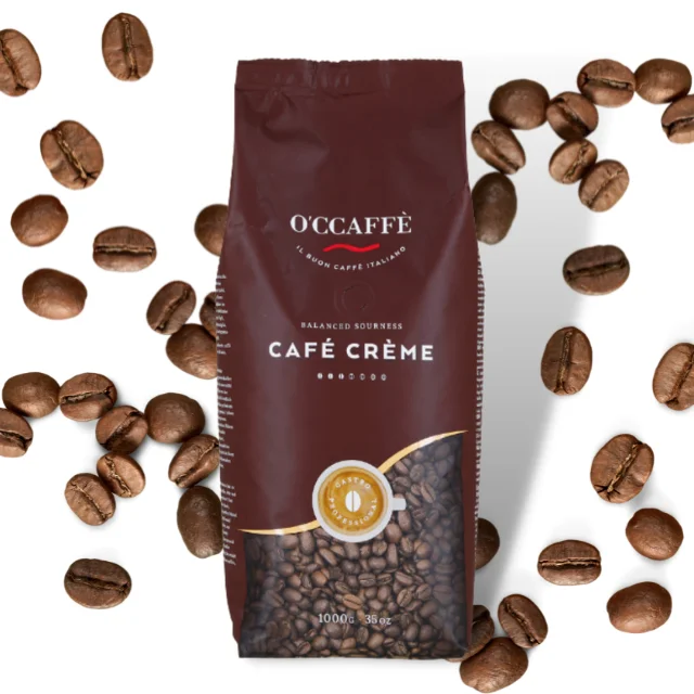 Made In Italy Highest Quality O'ccaffe 1 kg Italian Coffee Cafe Creme Taste For Restaurants (62019356658)