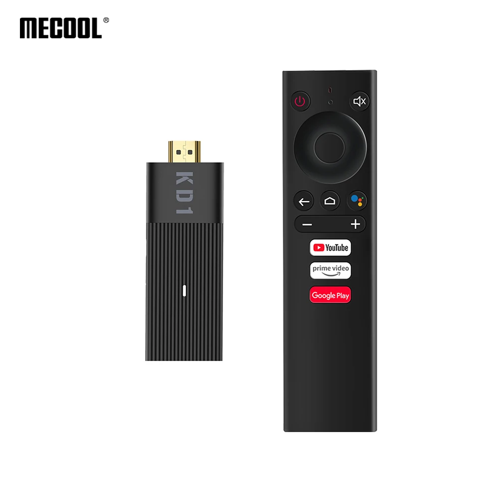 Новинка 2021 ТВ-ключ MECOOL KD1 Amlogic S905Y2 2 ГБ 16 сертифицированный Google Wi-Fi 4 ГГц/5 ГГц беспроводной на Android 10 0