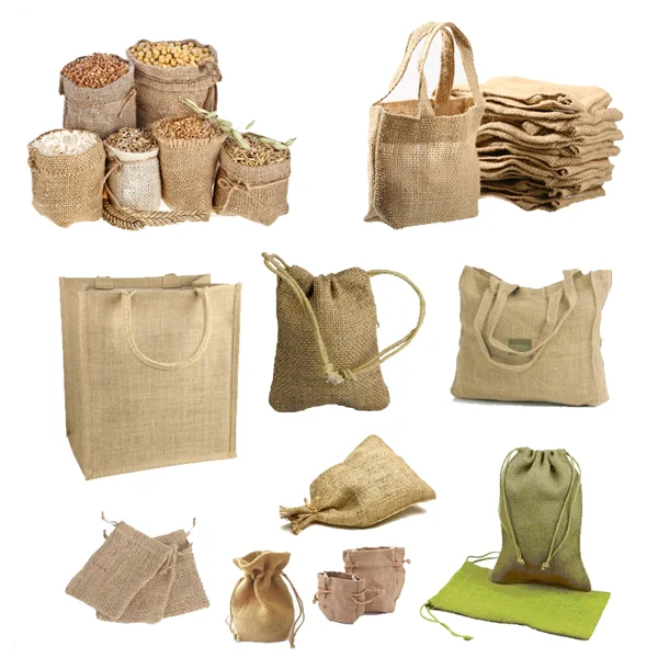 OEM ODM Customised Fabrics Brown Color Handled Lifestyle Bags Jute Shopping Bag with Medium Size 30-50cm